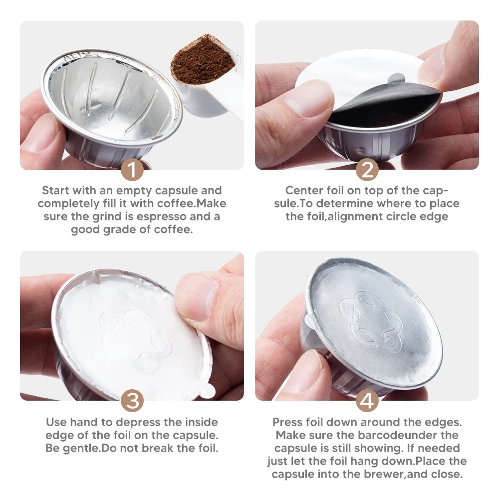 Disposible Nespresso Vertuo Coffee Lids