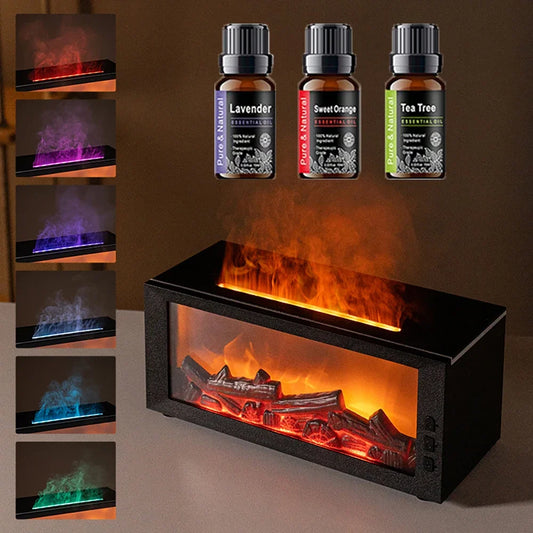 2-in-1 Fire Humidifier and Aroma Diffuser