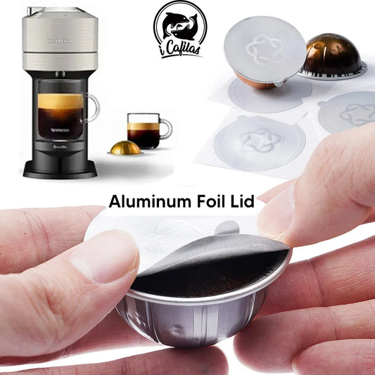 Disposible Nespresso Vertuo Coffee Lids